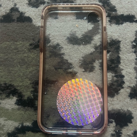 iPhone XR pink case with brandy Melville sticker - Picture 2 of 2